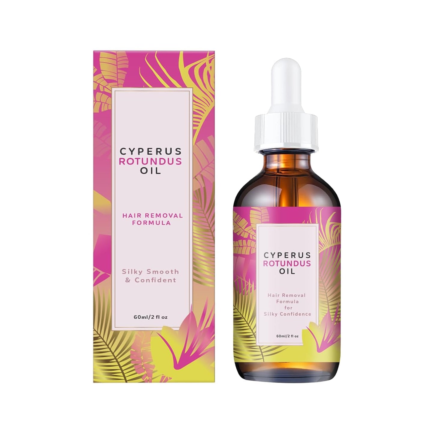Cyperus Rotundus Oil - 60ml For Hair Removal, Moisturizing & Soothing for All Skin Types.