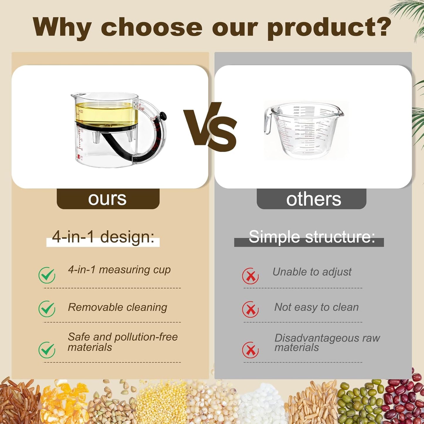 4 in 1 Adjustable Measuring Cup