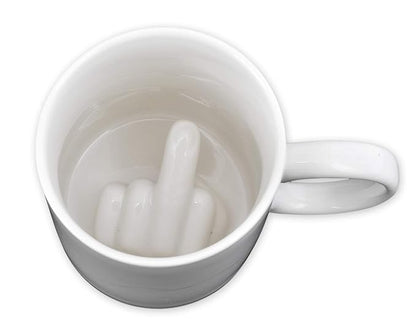 Hidden Middle Finger Coffee Cup
