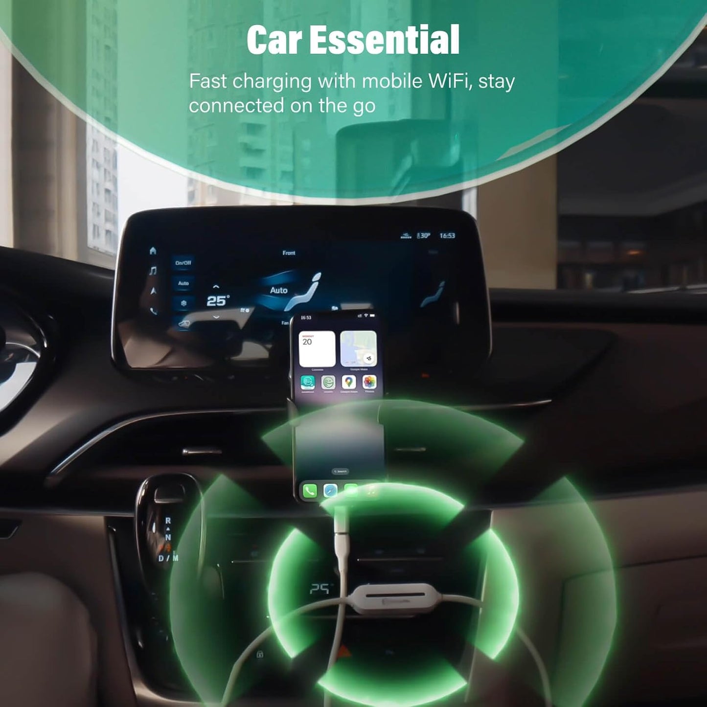 Innovative charging cable with integrated internet and WiFi