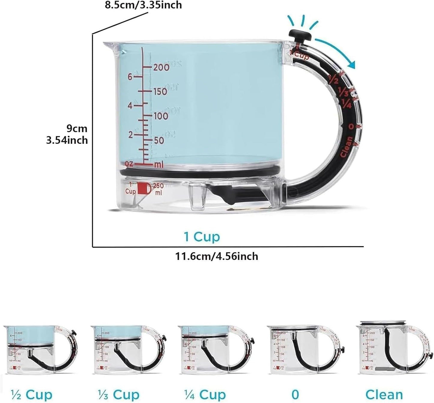 4 in 1 Adjustable Measuring Cup