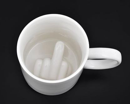 Hidden Middle Finger Coffee Cup
