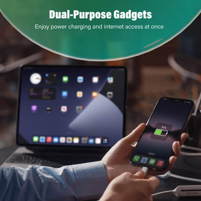 Innovative charging cable with integrated internet and WiFi