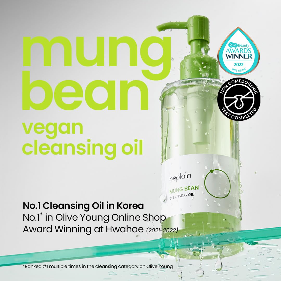 beplain Mung Bean Cleansing Oil & Cleansing Foam & Clay Mask