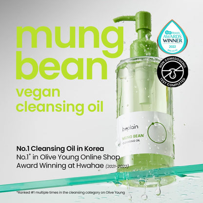 beplain Mung Bean Cleansing Oil & Cleansing Foam & Clay Mask