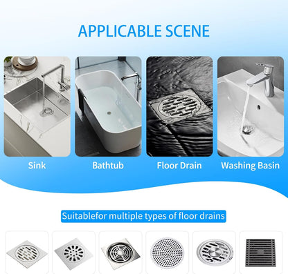 50Pcs Disposable Mesh Drain Stickers For Bathroom, Kitchen Sink, Washing Basin