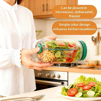 Salad Pod Jar With Side Opening