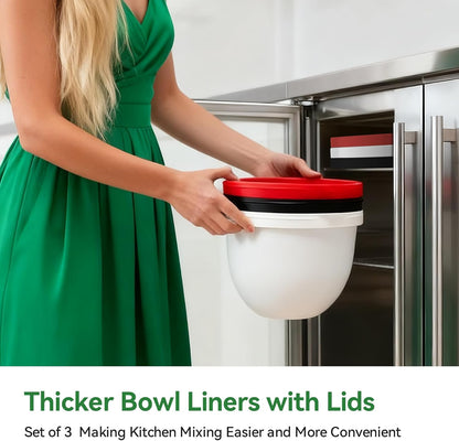 Silicone Bowl Liners for 5 Qt KitchenAid Mixers(3 pcs)