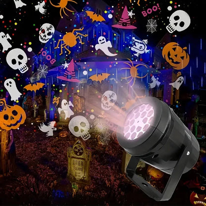 16-in-1 RGB LED Halloween Projector Lights For Indoor and Outdoor